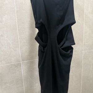Zara Black Backless Dress